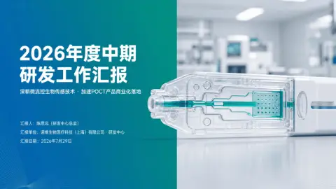 蓝绿渐变综合医疗风