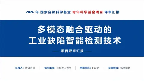 科研项目立项答辩风格